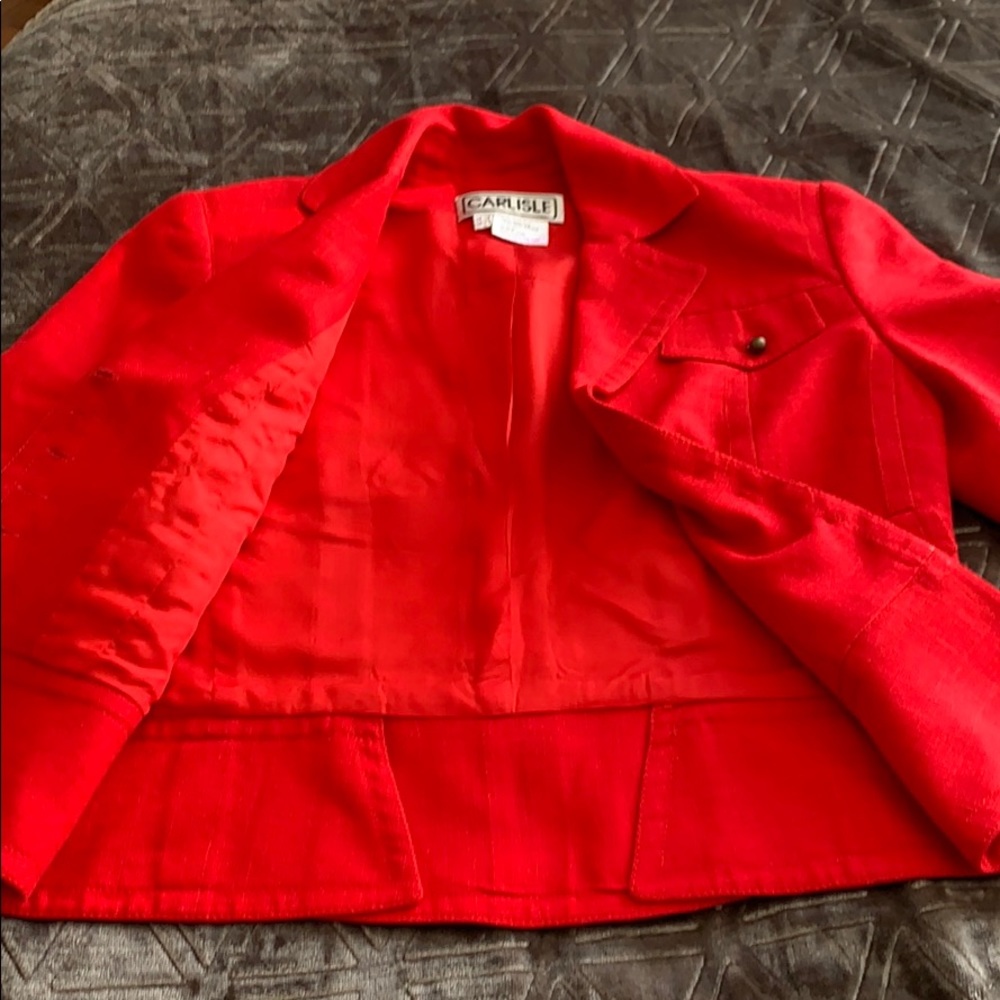 Beautiful Red Blazer - Picture 4 of 5
